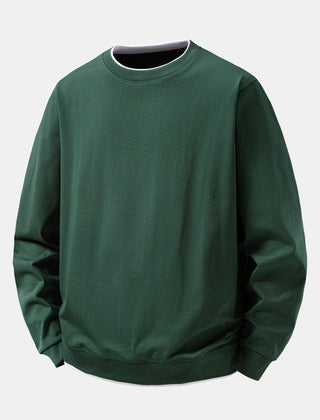 Men's Sweatshirt | Layered Look Crew Neck