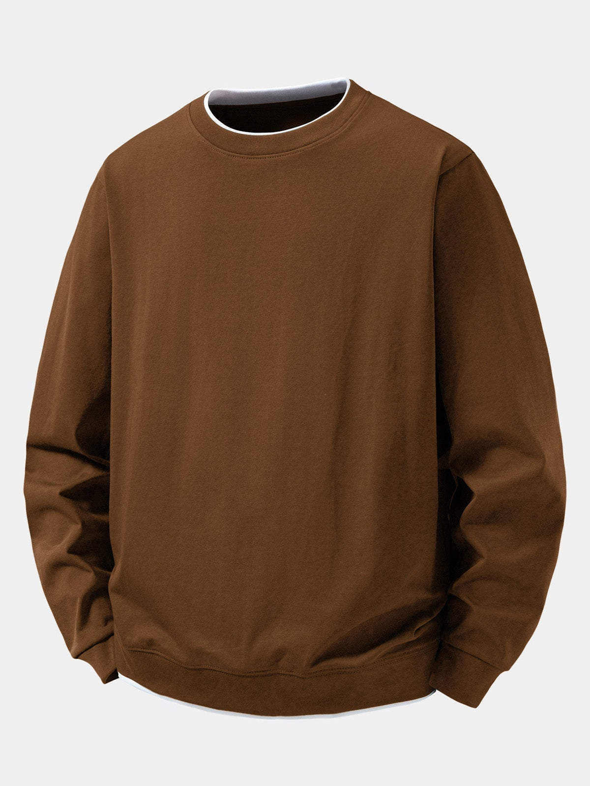 Men's Sweatshirt | Layered Look Crew Neck