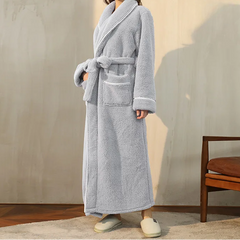 Women's Dressing Gown | Soft Flannel Belted Long