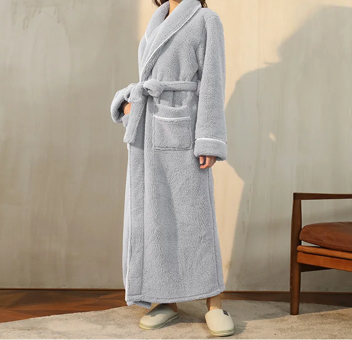 Women's Dressing Gown | Soft Flannel Belted Long