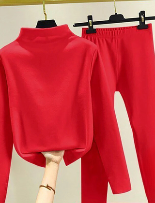 Women's Tracksuit | Fleece Funnel Neck Two Piece
