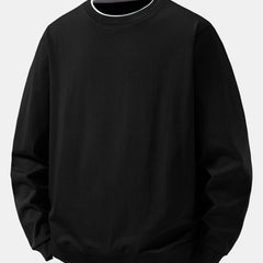 Men's Sweatshirt | Layered Look Crew Neck