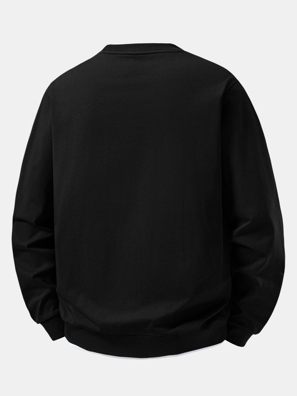 Men's Sweatshirt | Layered Look Crew Neck
