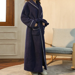 Women's Dressing Gown | Soft Flannel Belted Long