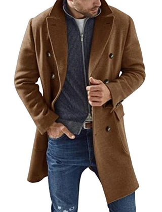 Men's Coat | Double Breasted Tailored Overcoat