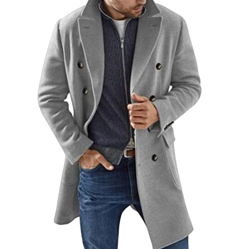 Men's Coat | Double Breasted Tailored Overcoat