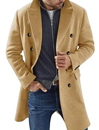 Men's Coat | Double Breasted Tailored Overcoat