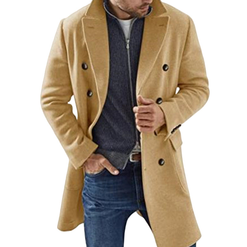 Men's Coat | Double Breasted Tailored Overcoat