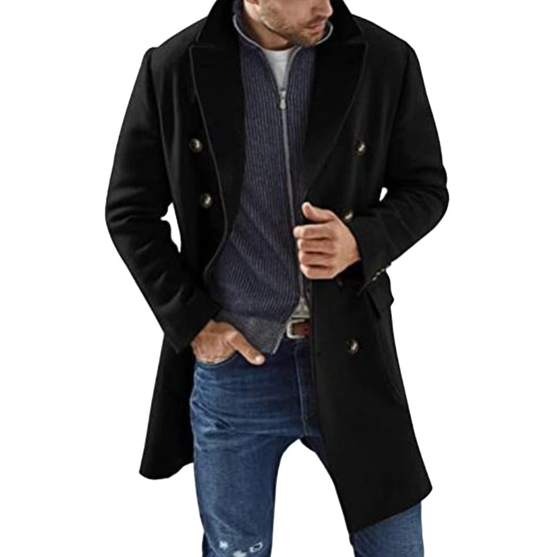 Men's Coat | Double Breasted Tailored Overcoat