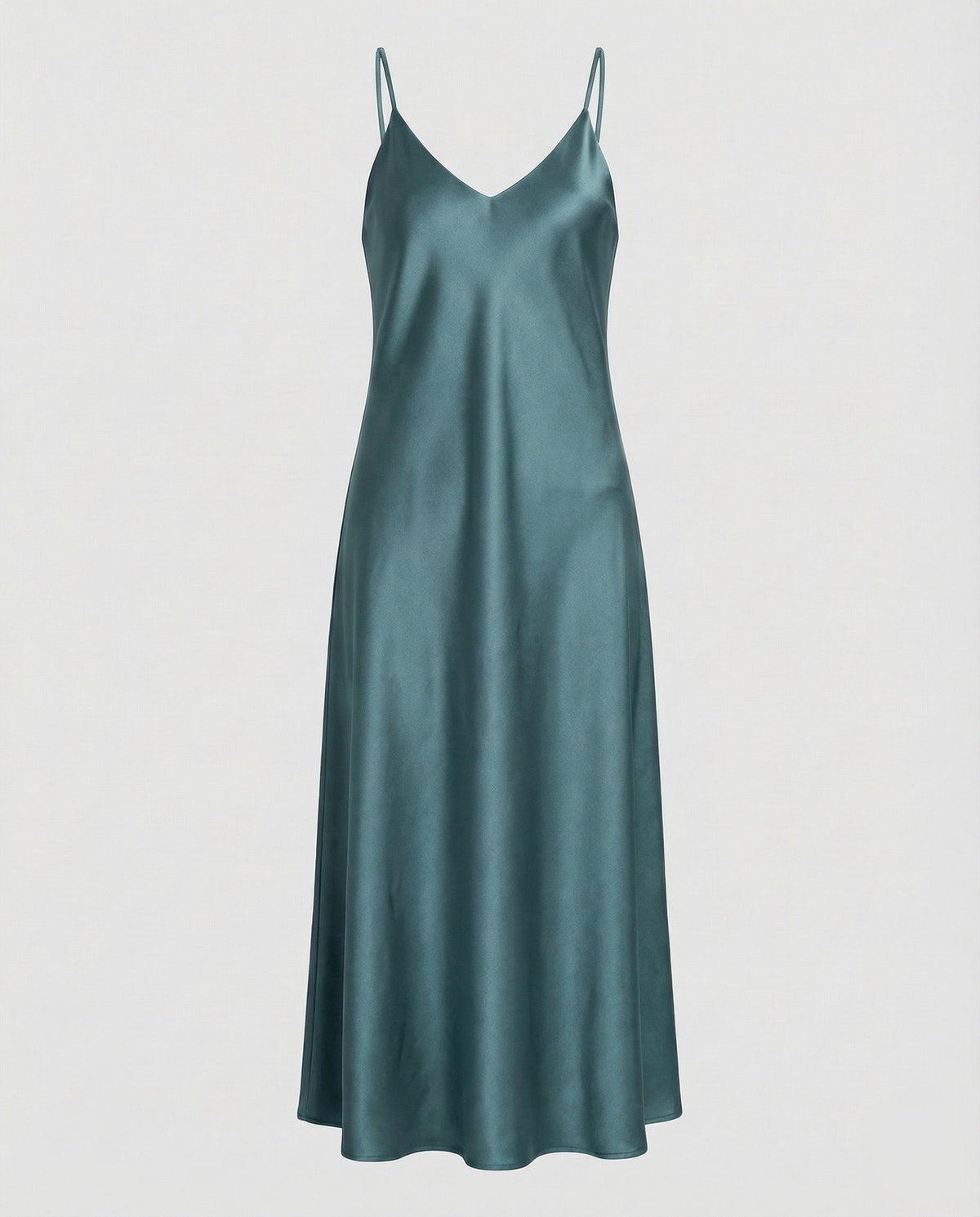 Women's Party Dress | Satin Slip Midi V-Neck