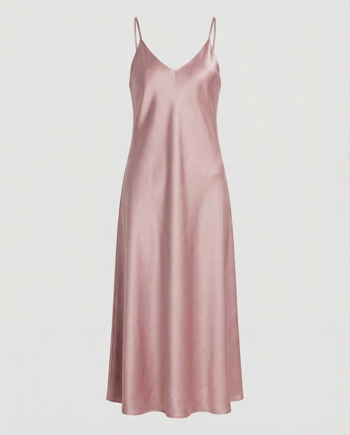 Women's Party Dress | Satin Slip Midi V-Neck