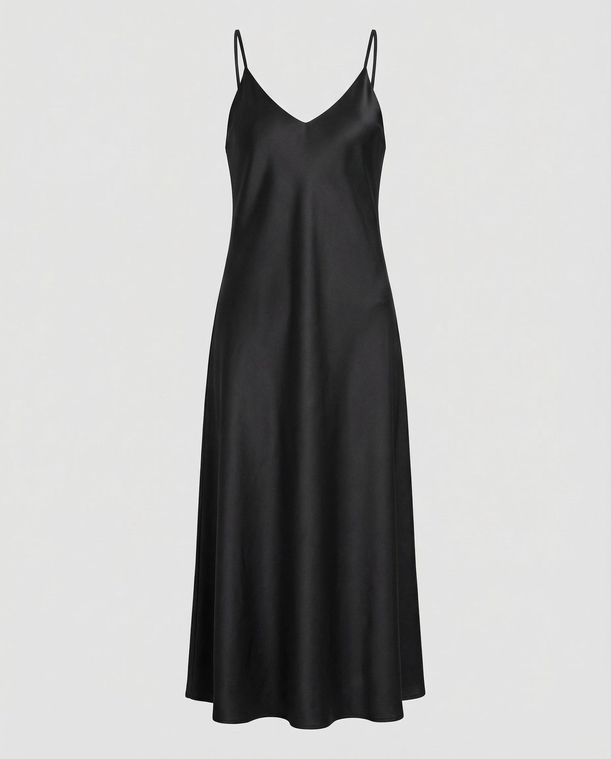 Women's Party Dress | Satin Slip Midi V-Neck