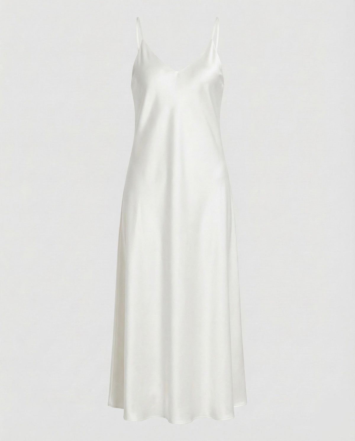 Women's Party Dress | Satin Slip Midi V-Neck