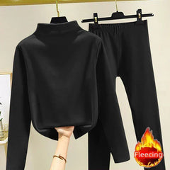 Women's Tracksuit | Fleece Funnel Neck Two Piece