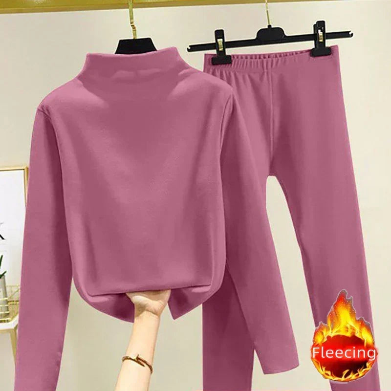 Women's Tracksuit | Fleece Funnel Neck Two Piece