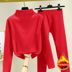 Women's Tracksuit | Fleece Funnel Neck Two Piece