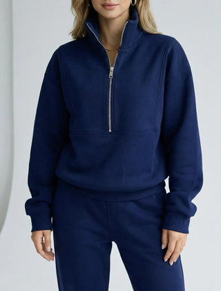Women's Tracksuit | Half Zip Sweatshirt and Joggers