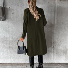 Women's Trench Coat | Double Breasted Notch Lapel Midi