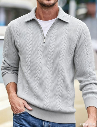 Men's Jumper | Zip Neck Knit