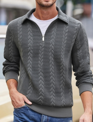 Men's Jumper | Zip Neck Knit