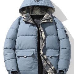 Men's Puffer Parka | Hooded Utility Pockets