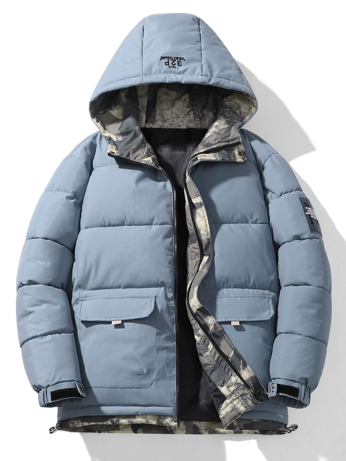 Men's Puffer Parka | Hooded Utility Pockets