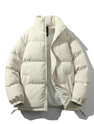 Men's Puffer Jacket | Quilted Funnel Neck Zip