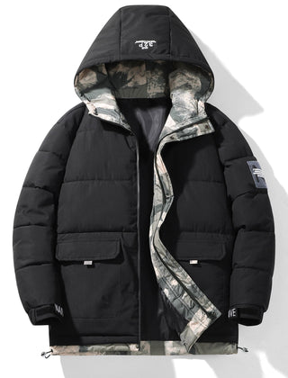 Men's Puffer Parka | Hooded Utility Pockets