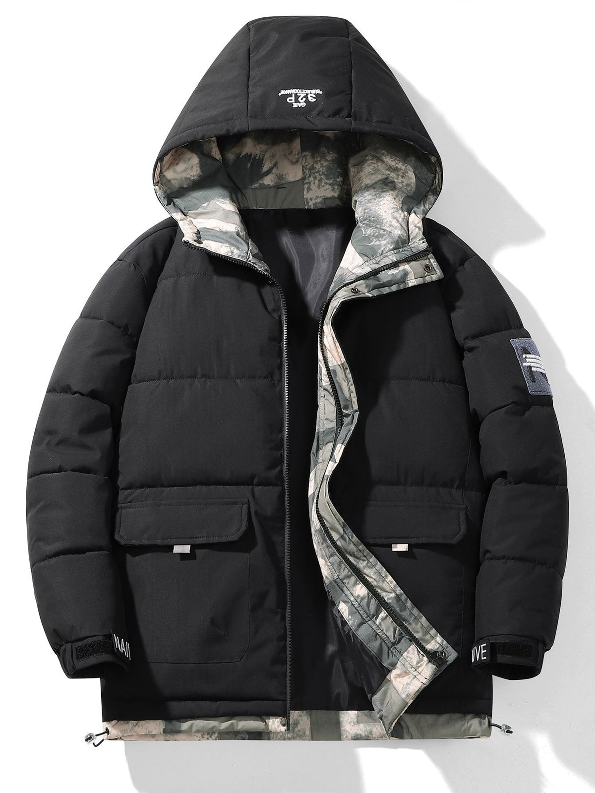 Men's Puffer Parka | Hooded Utility Pockets