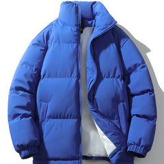 Men's Puffer Jacket | Quilted Funnel Neck Zip