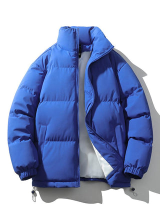 Men's Puffer Jacket | Quilted Funnel Neck Zip