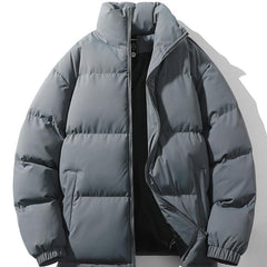 Men's Puffer Jacket | Quilted Funnel Neck Zip