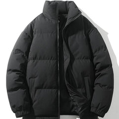 Men's Puffer Jacket | Quilted Funnel Neck Zip