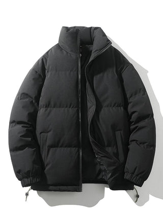 Men's Puffer Jacket | Quilted Funnel Neck Zip