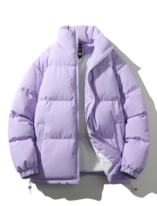 Men's Puffer Jacket | Quilted Funnel Neck Zip