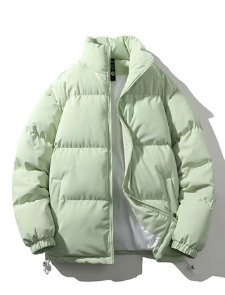 Men's Puffer Jacket | Quilted Funnel Neck Zip