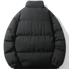 Men's Puffer Jacket | Quilted Funnel Neck Zip