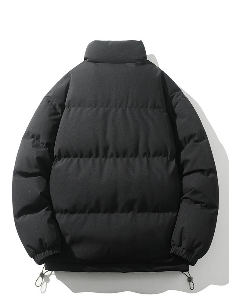Men's Puffer Jacket | Quilted Funnel Neck Zip
